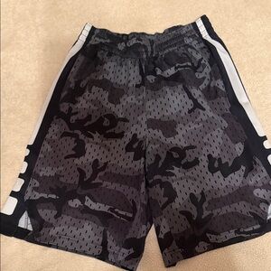 Nike Boys Black and Gray Athletic Shorts